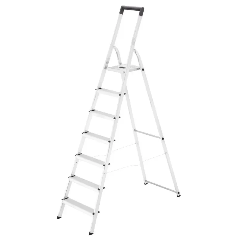 Escabeau bricoleur 7 marches alu Ht d‘accès 350 cm L40