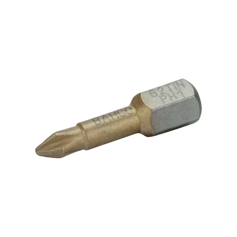 Embout titane 1/4" pour vis Phillips PH2 25 mm, 2 pièces 62TIN/PH2-2P