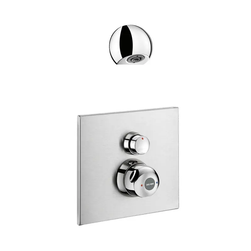 Ensemble douche SECURITHERM thermostatique temporisé encastré ~30 sec