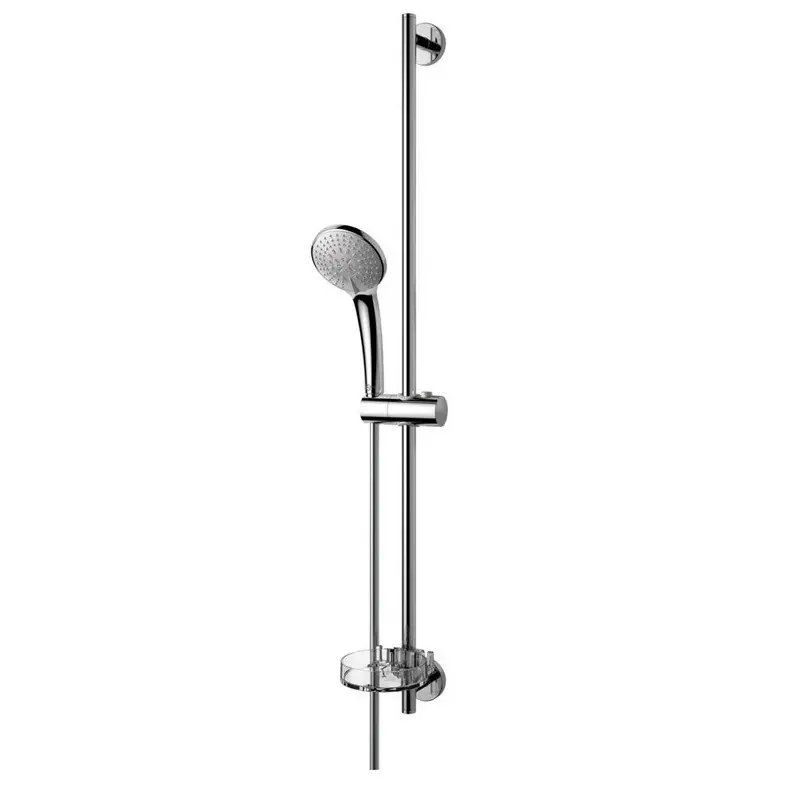Ensemble douche Barre douche 90cm douchette 1 jet 10cm porte-savon tra