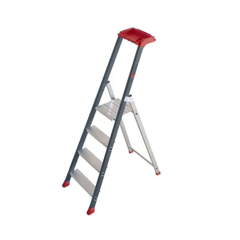 Escabeau en alu pro Prolux Plus 4 marches Ht travail 2,80m Escalux