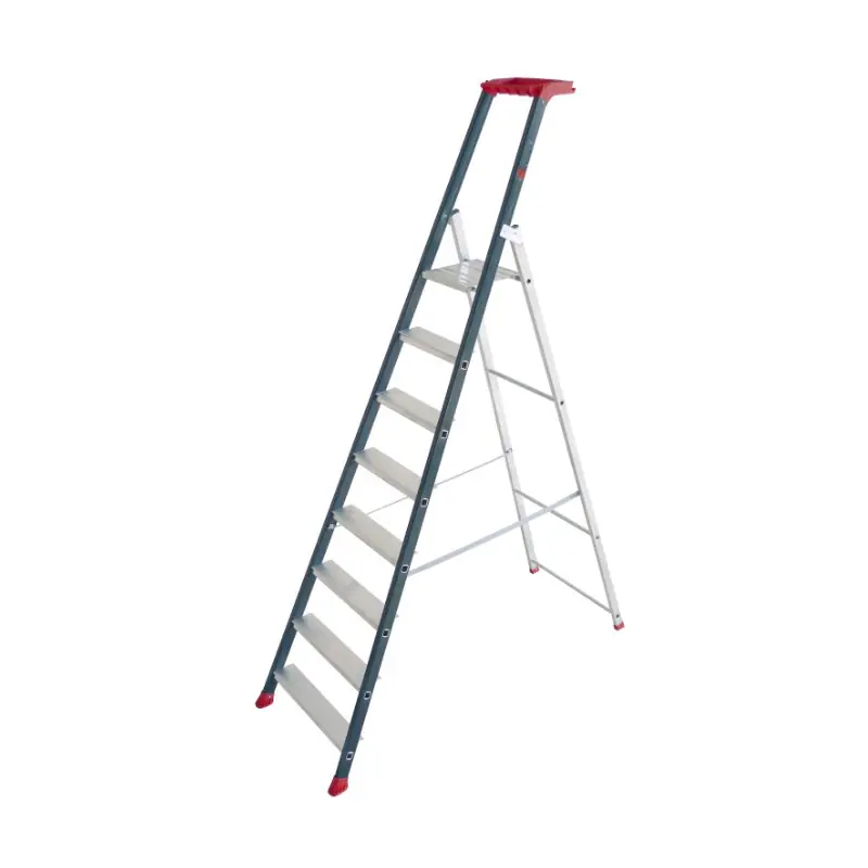 Escabeau en aluminium Professionnel 8 marches haut travail 366 m PROLU