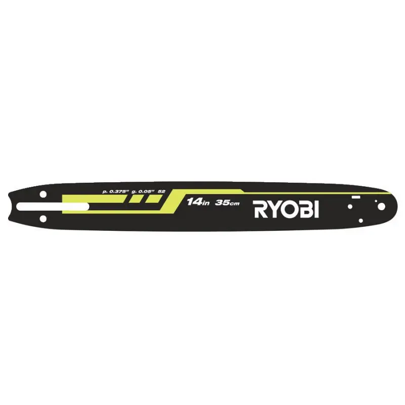 Guide RAC245 35cm 3/8"-1,3mm pour tronçonneuses thermiques Ryobi