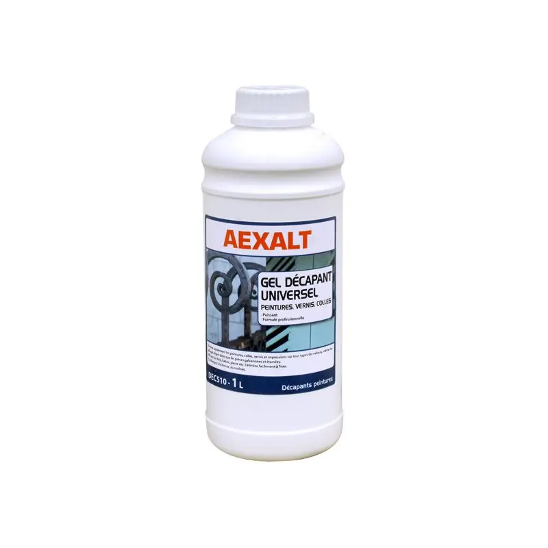 Gel décapant universel pro 1L pour peintures vernis colles Aexalt