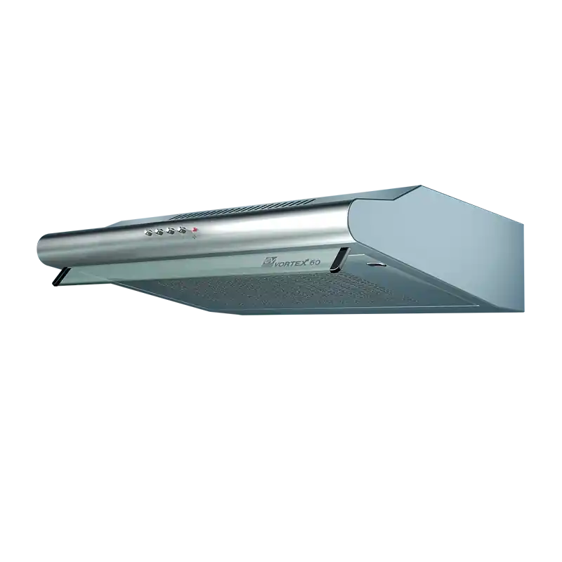 HotteVisière extracteur acier inox 60 cm 120+40W débit 120 250m3/hVORT