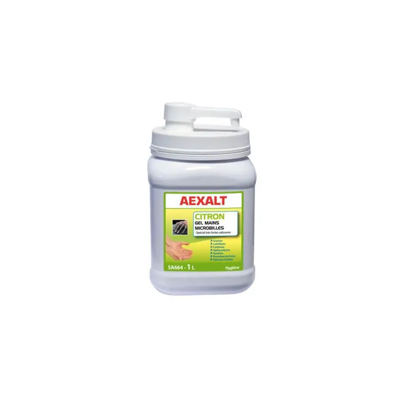 Gel mains microbilles sans solvant 1 L CITRON