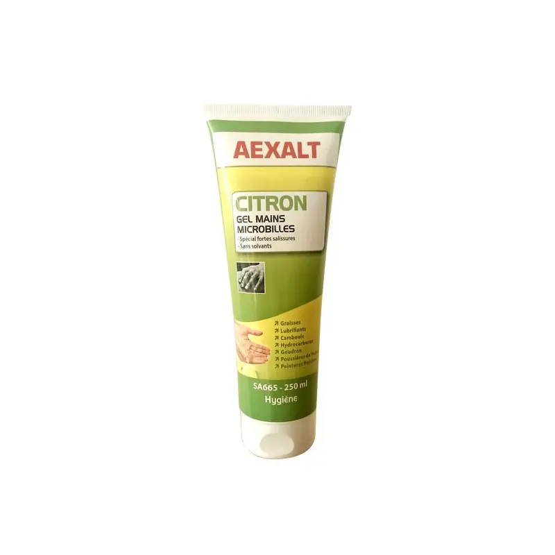 Gel mains microbilles sans solvant 250 ml CITRON