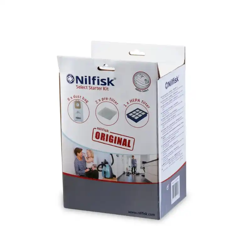 Kit Starter Select 8 sacs 2 pré-filtre 1 HEPA Filtre