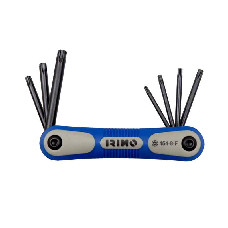 Jeu de clés mâles pour vis TORX Tamper finition brunie 454-8-F