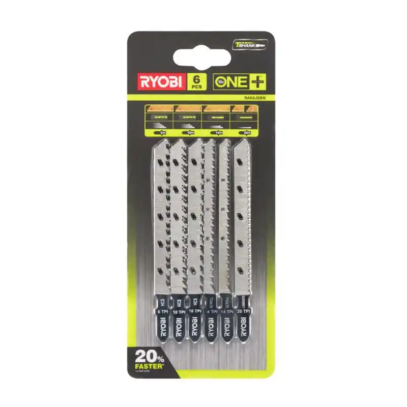 Jeu de 6 lames spéciales scie sauteuse sans fil ONE+ RAK6JSBW