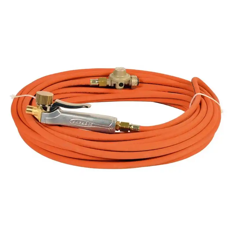 Kit avec manche à gâchette métal tuyau 20 m détendeur 4 bar