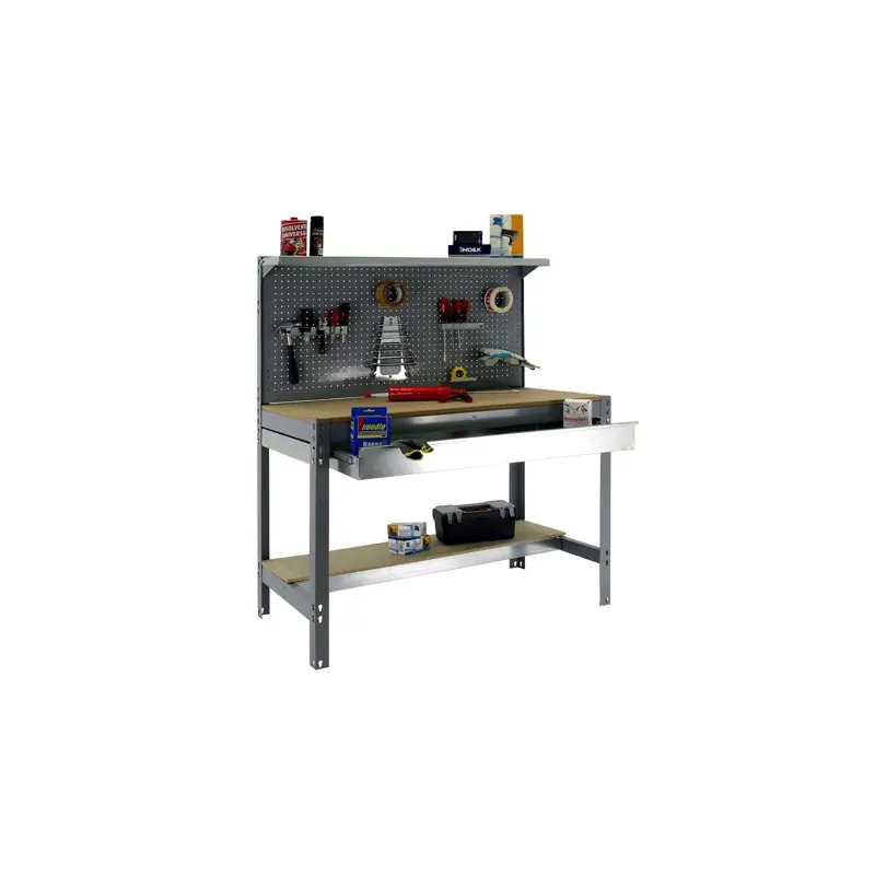 Kit Etabli 1440x900x600mm Charge 400Kg SIMONWORK BT3 BOX 900 GRIS/BOIS