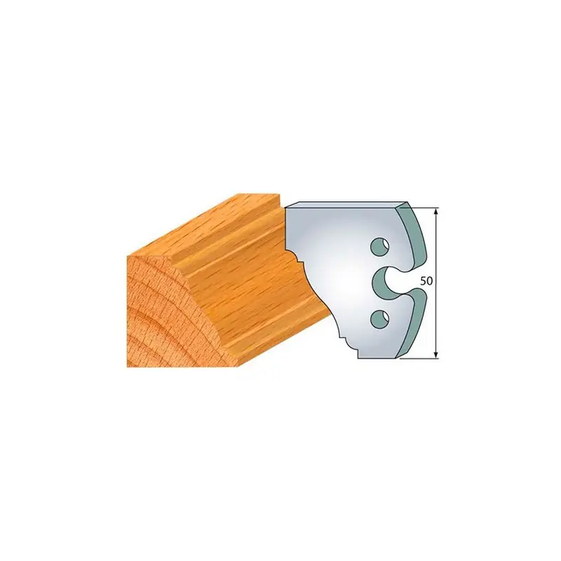 Jeu de 2 fers profilés acier Ht.50 mm N°281