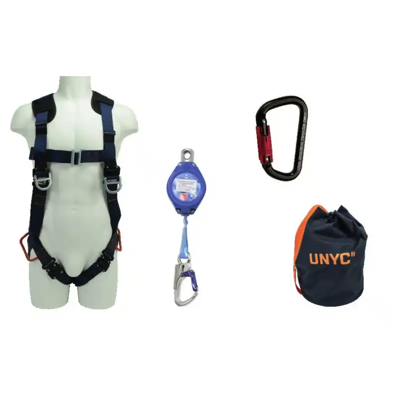 Kit Expert Auto harnais S-M-L-XL enrouleur sangle 2m mousqueton alu sa