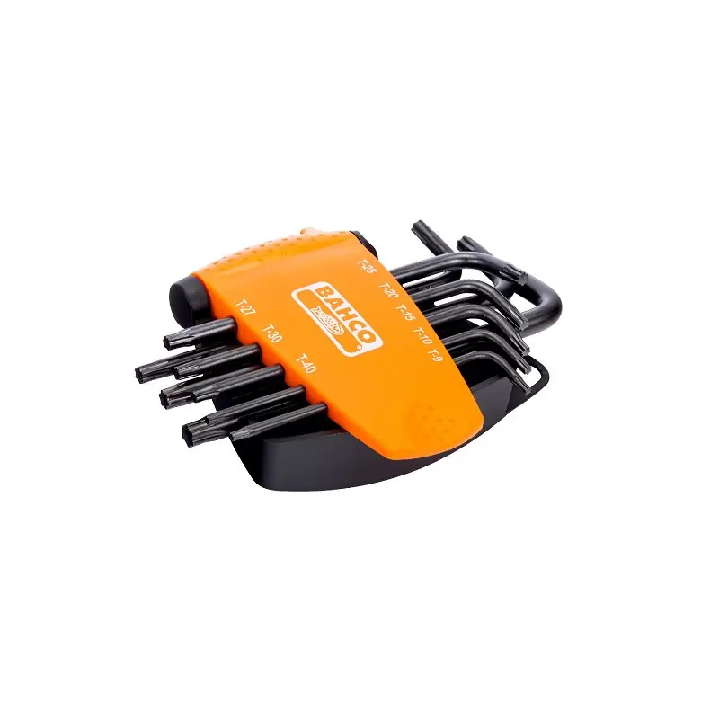 Jeu de 8 clés mâles longues Torx Plus T9-T40 finition phosphatée BE-76