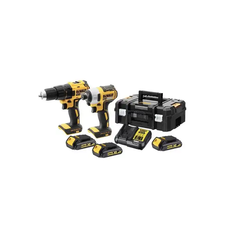 Kit 2 outils 18V Li-Ion perceuse visseuse visseuse à chocs DCK2060S3T