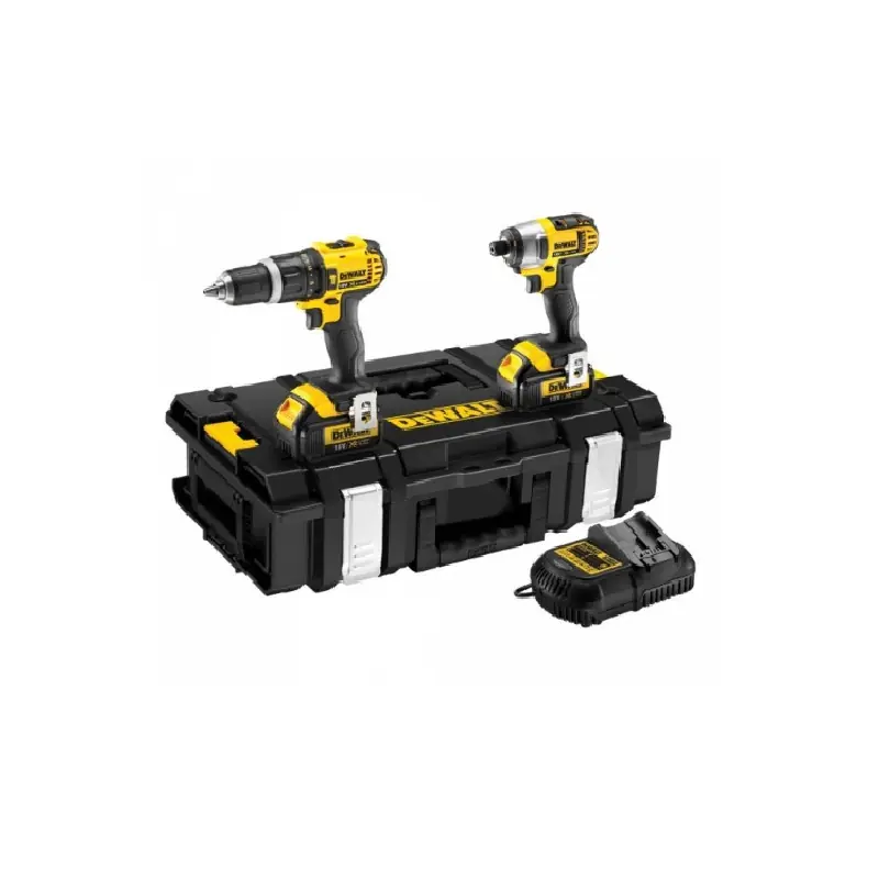 Kit 2 outils 18V 4Ah perceuse compacte visseuse à choc DCK285M2