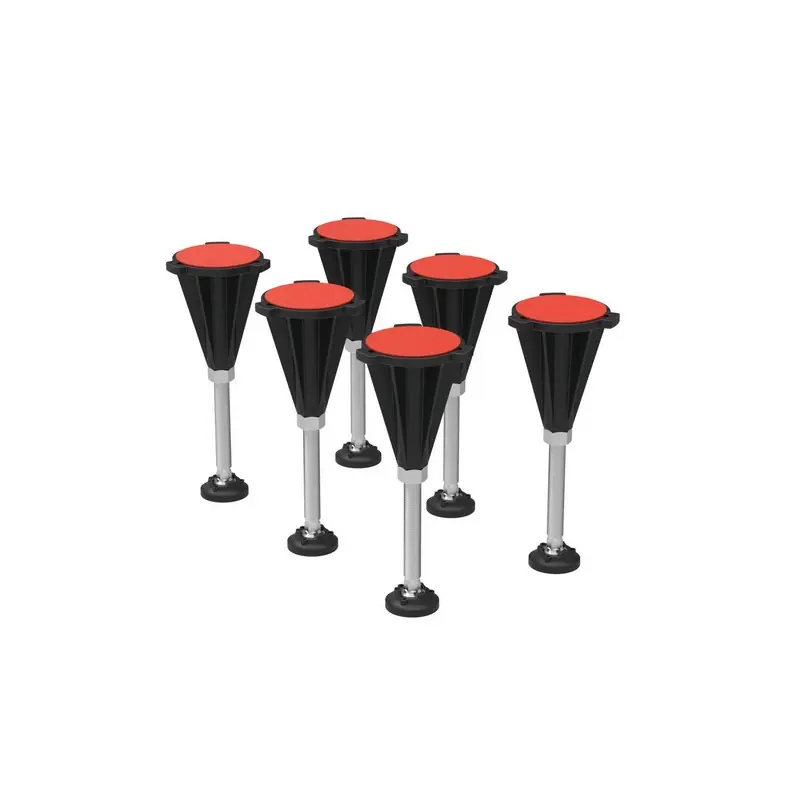 Kit de 6 pieds réglables pour receveurs Ultra Flat S