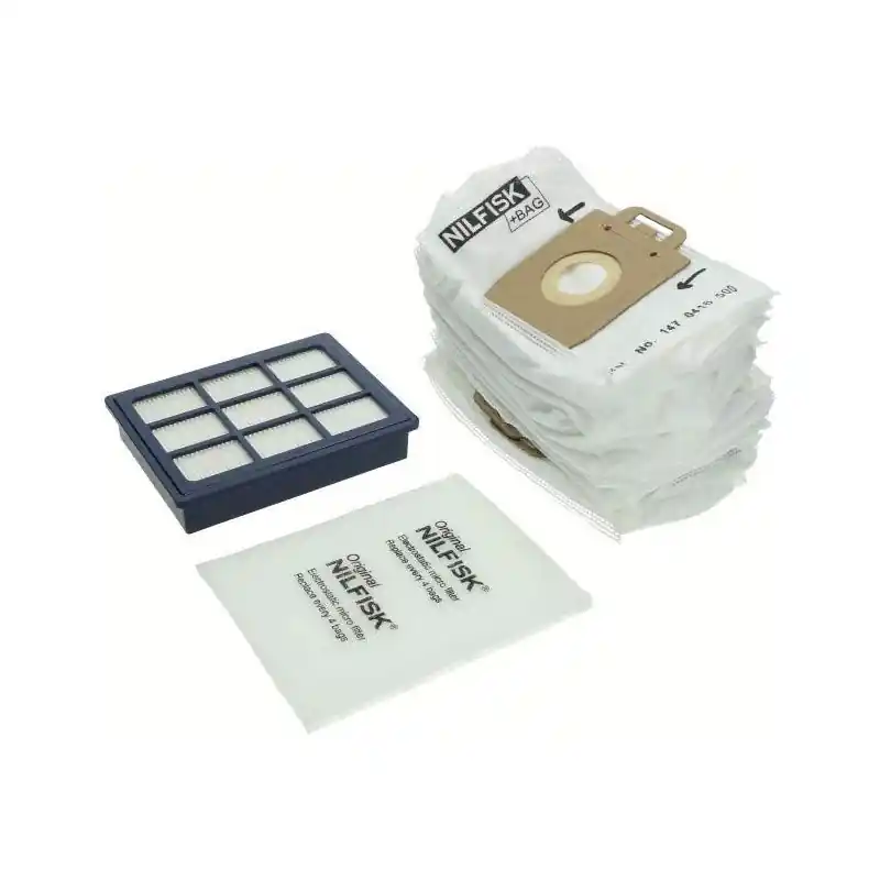 Lot de 8 sacs aspirateur 2 pré-filtres Power 1 filtre HEPA 13