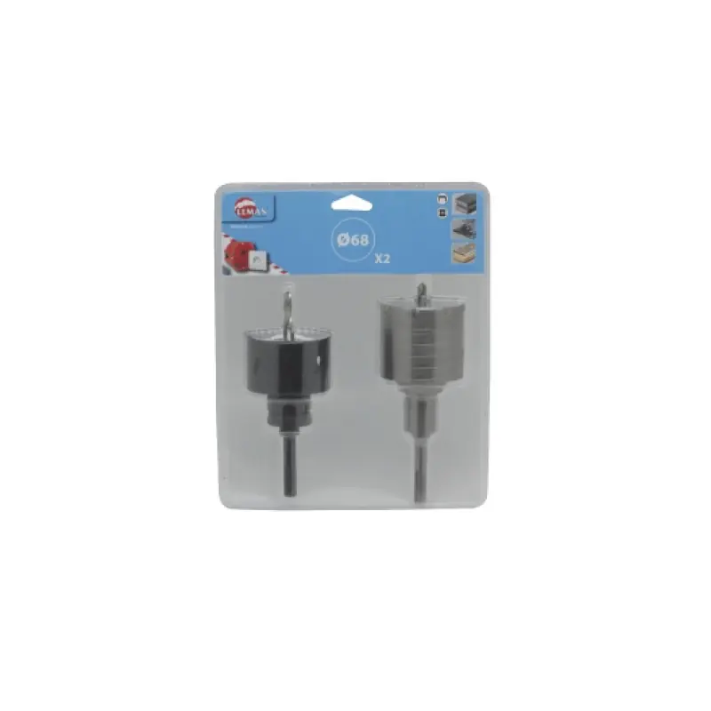 Lot de 2 Trépans Sds+ Diam68 Special Boitier Electrique