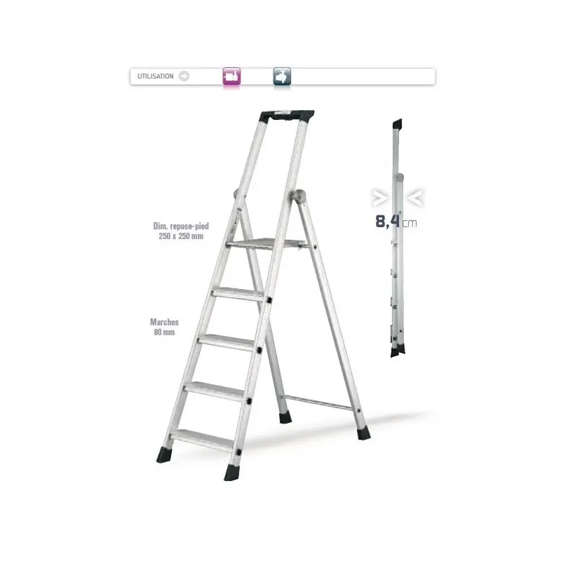 Marchepied en Aluminium 2,21m Haut. Max 3,42m Compact 2372307