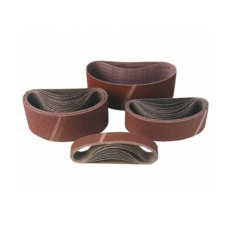 Lot de 2 bandes abrasives corindon 1219x150mm Gr120 Leman