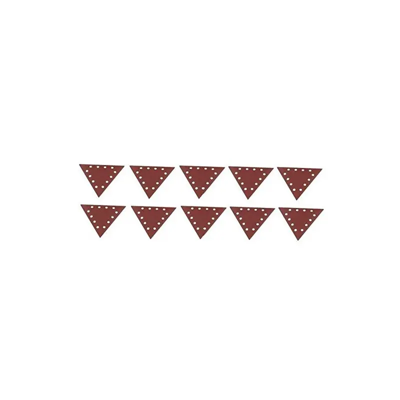Lot de 10 papiers abrasifs triangulaire Grain 100