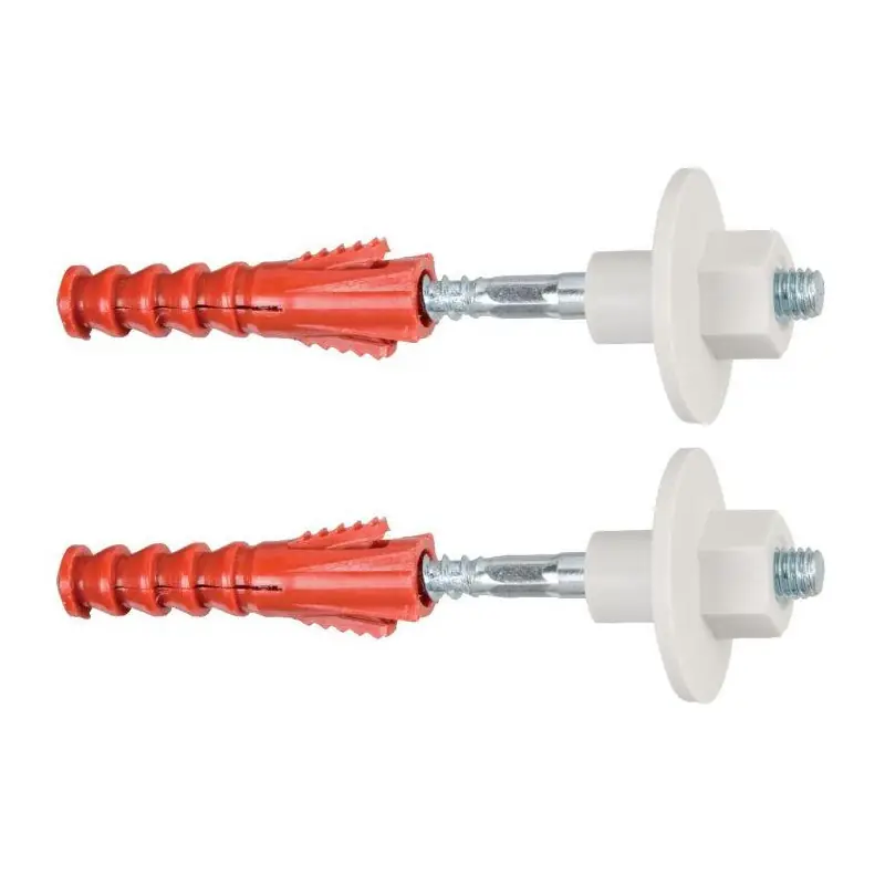 Lot de 2 Fixations lavabo, WC, bidet 10 x 100 mm
