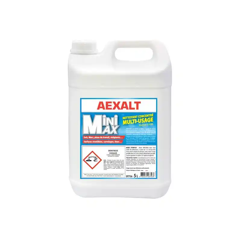 MINI‘MAX nettoyant concentré multi-usages parfum citron 5 L