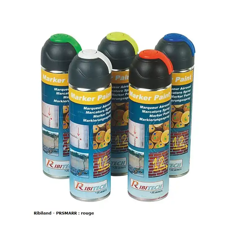 Marqueur rouge fluo en spray 400ml MARKER PAINT PRSMARR