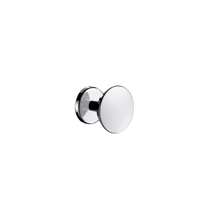 Patère ronde 1 tête Inox poli brillant et chromé