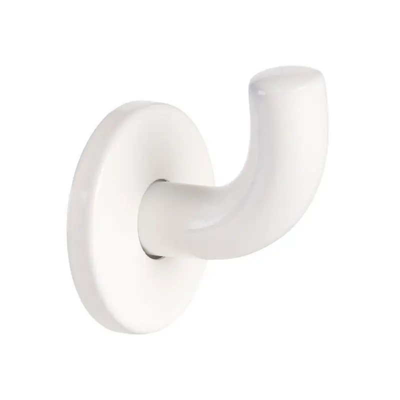 Patère en inox blanc