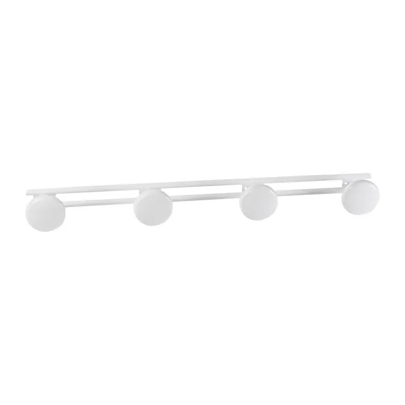 Patère 4 têtes blanc