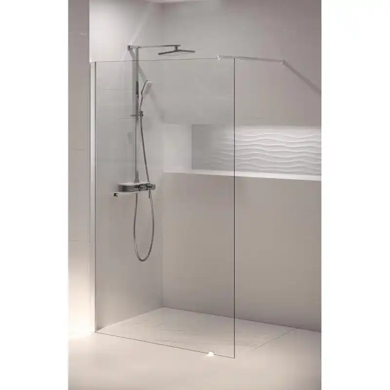 Paroi douche réversible 90x195cmVerre transparent neutre 6mm chromé SP