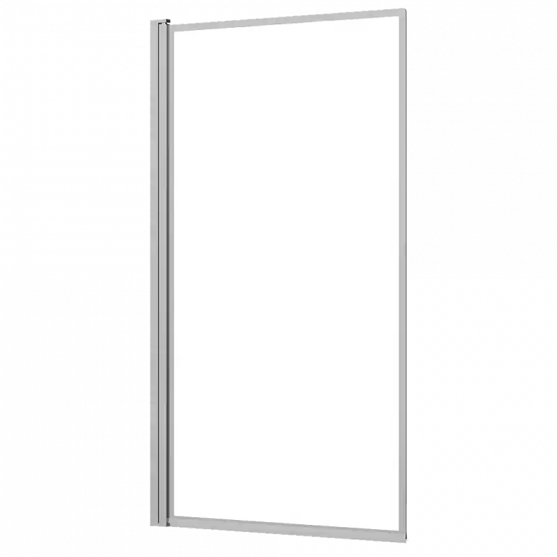 Paroi bain 1Volet 80x140cm profil chromé sans sérigraphieVerticale LOF