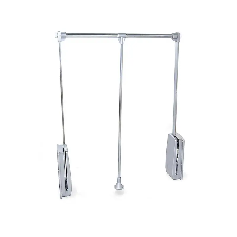 Penderie rabattable 450-600mm pour armoire 12kg acier chromé Emuca