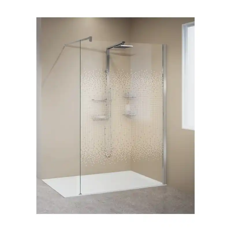 Paroi douche l‘italienne 107-110xH200cm sérig ravenna profilé chrome K