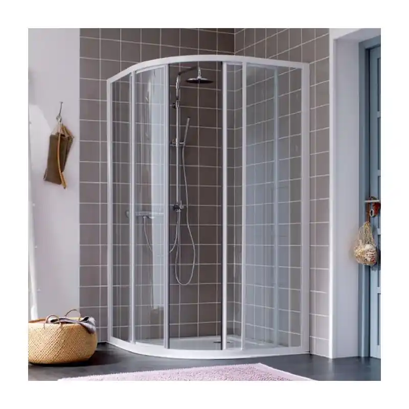 Paroi Atout 3 1/4 Rond Coulissant 90 Vt Blanc