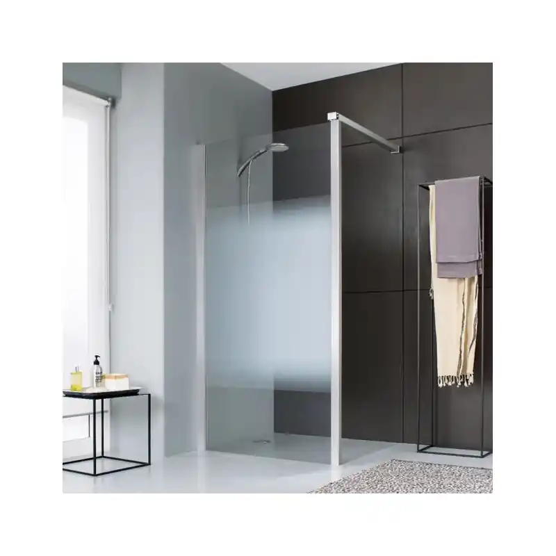 Paroi de douche mobile ouverte dépoli dégradé 25 cm Jazz Plus