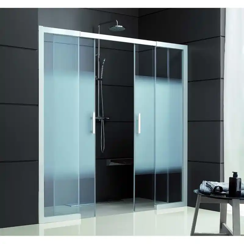 Paroi douche Jazz extensible face coulissante 4 vantaux 158-180cm L13J