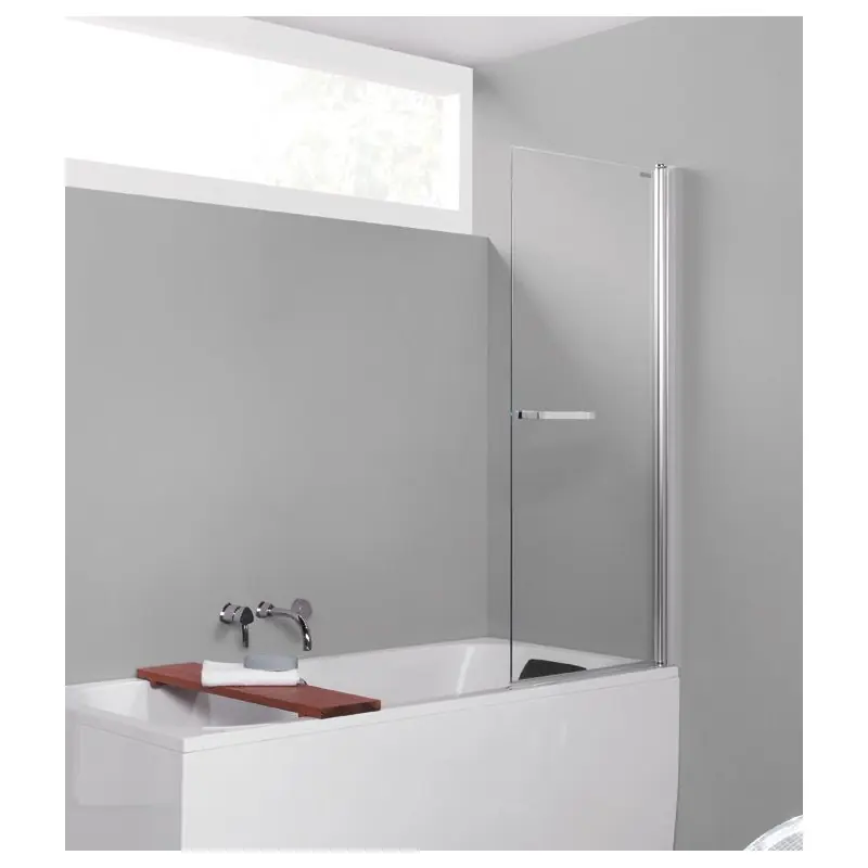 Pare-baignoire 1Volet pivotant 750x1500mm ouverture 180° profilé argen