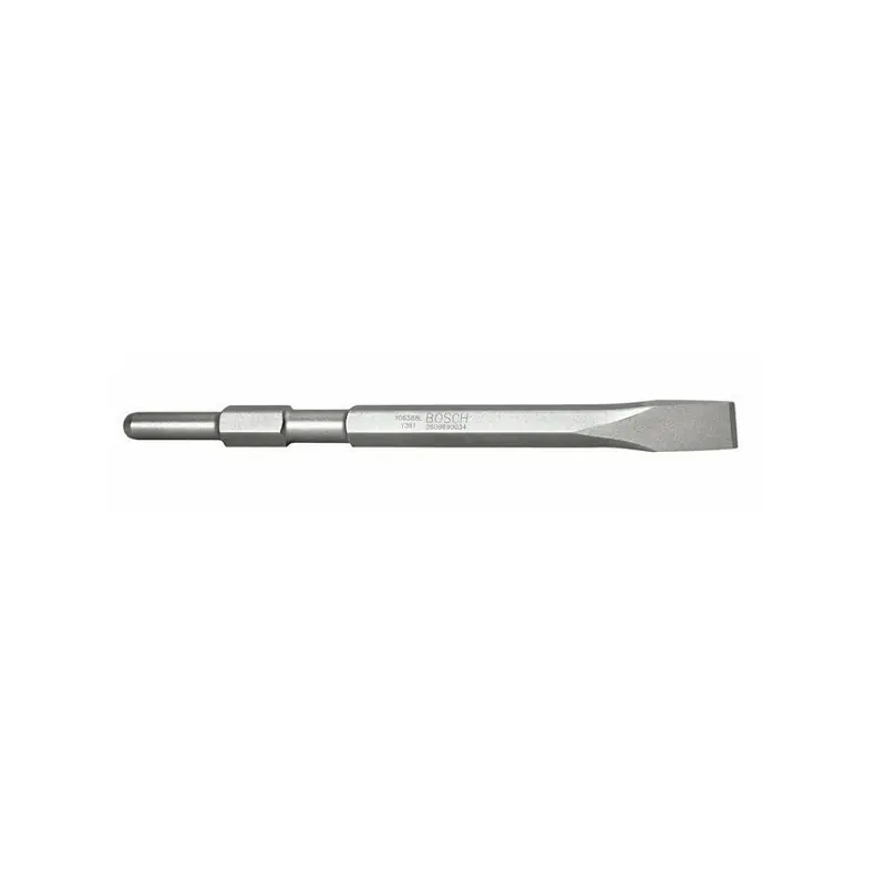 Burin plat à queue six pans 400x22 mm arrondi