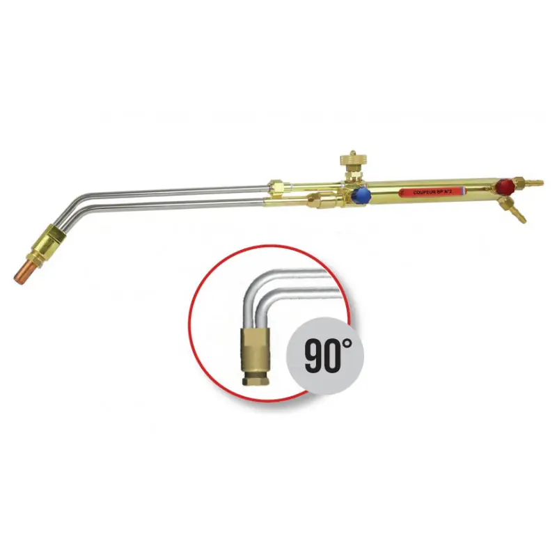Chalumeau coupeur BP 2 à 90° tube inox 800mm