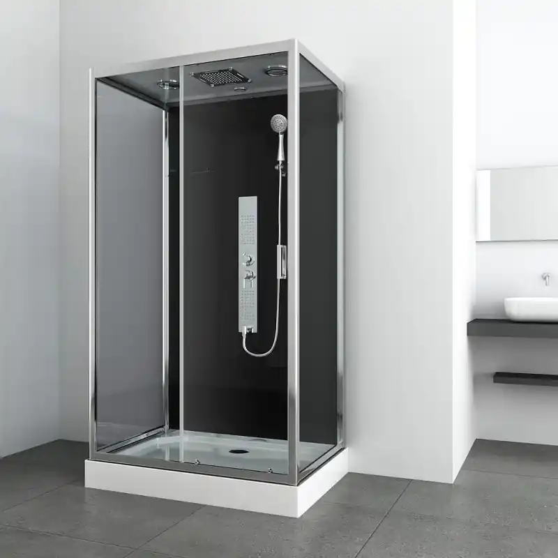 Cabine douche complète rectangulaire 120x80x225cm Gipsy