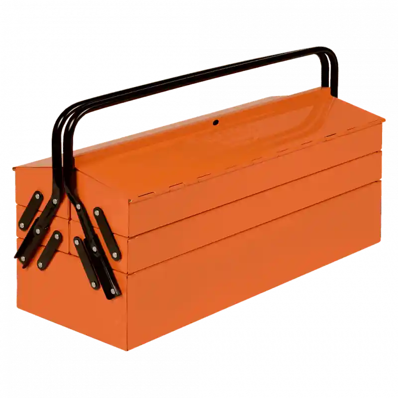 Caisses à outils métalliques avec 5 compartiments 245x500x210 mm 96010