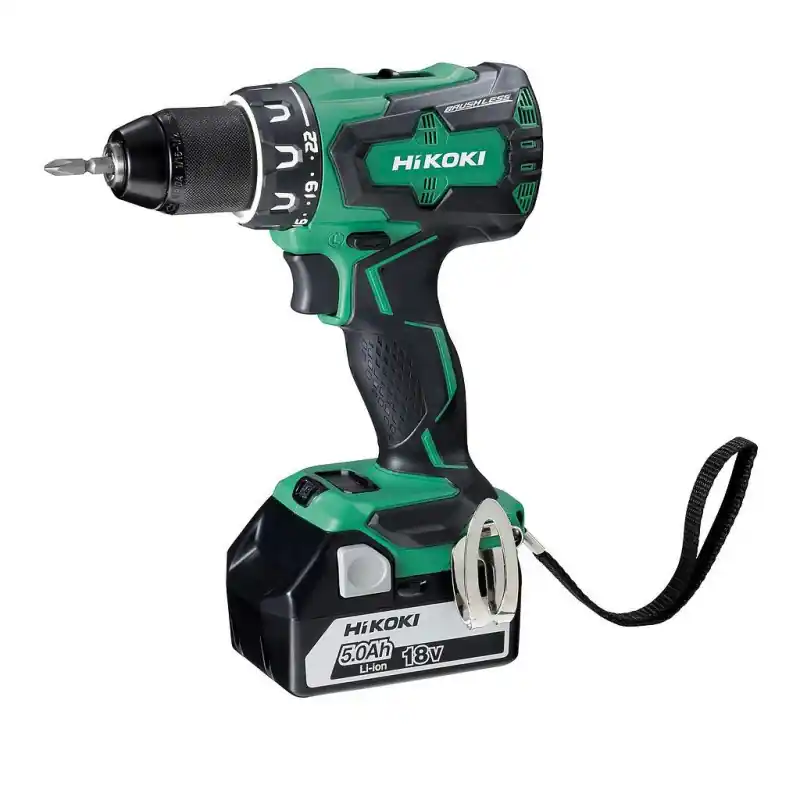 Perceuse visseuse DS18DBSLWJZ 18V 2x5Ah 70Nm sans charbon Hikoki