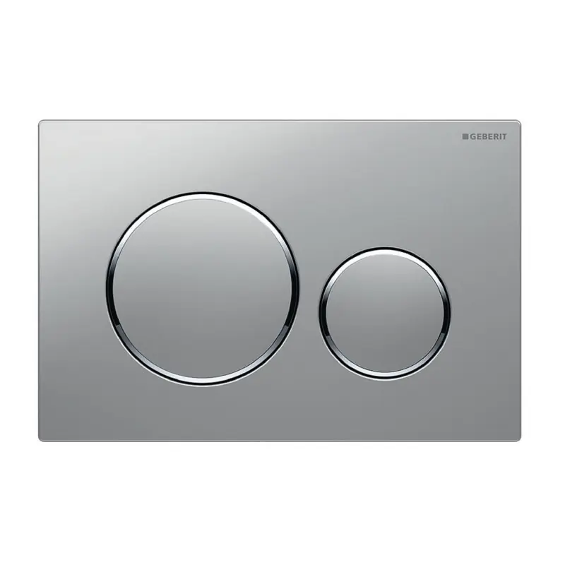 Plaque de commande WC Sigma20 chromé mat laqué / chromé brillant 11588