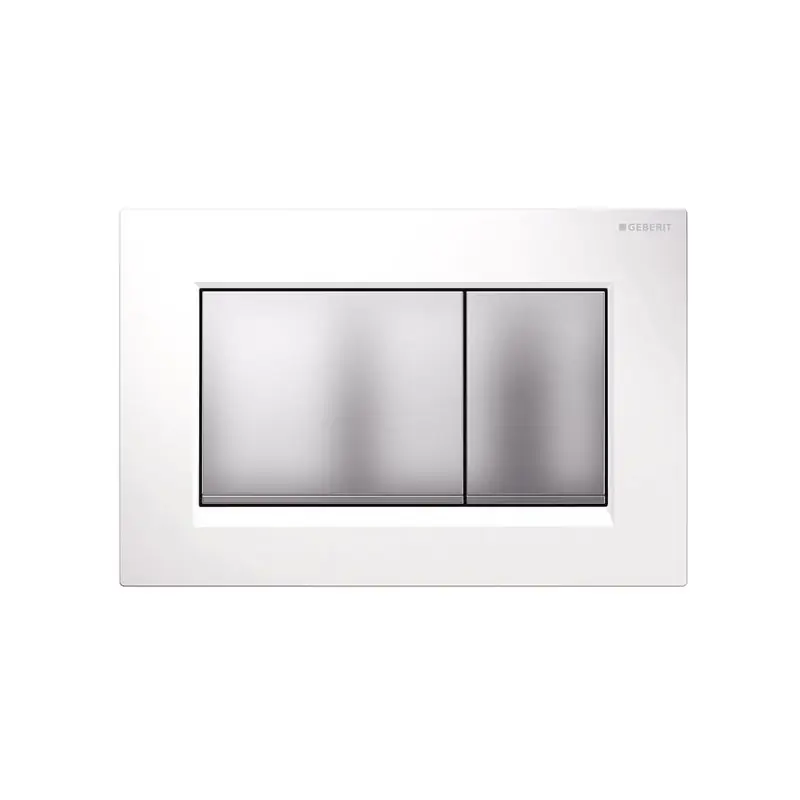 Plaque de déclenchement WC Sigma30 blanc / chromé mat 115.883.KL.1
