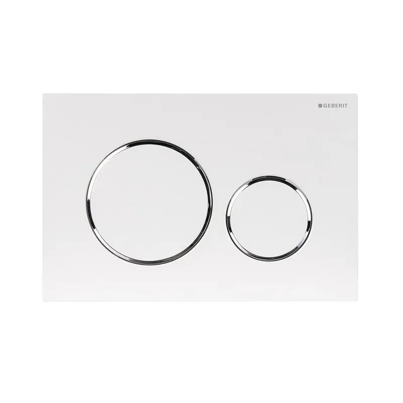 Plaque de commande Sigma 20 pour Duofix Plus Blanc/chromé brillant/bla