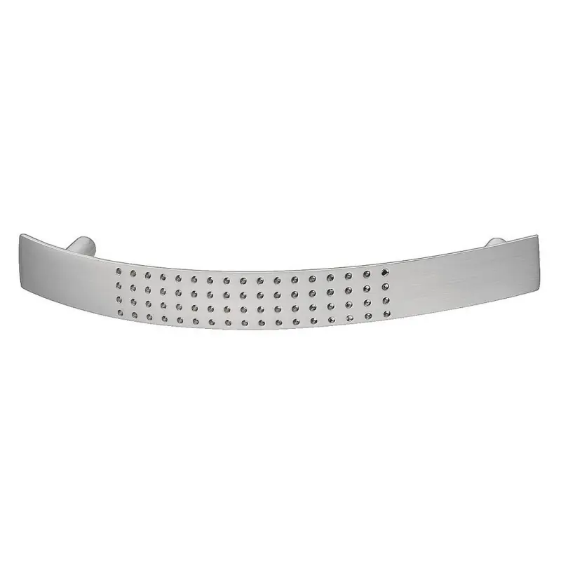 Poignée courbe aspect inox 96 mm